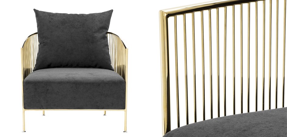 Кресло Eichholtz Chair Knox Gold