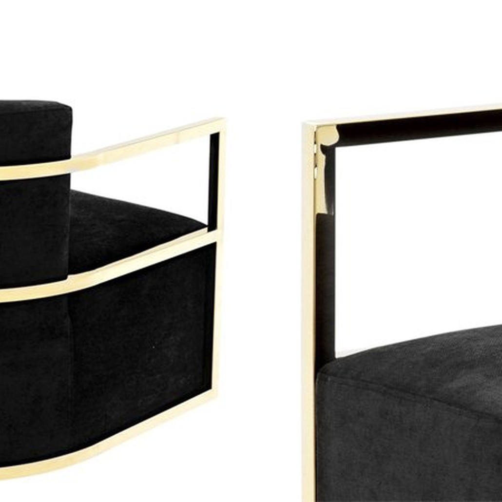 Кресло Eichholtz Chair Emilio Gold