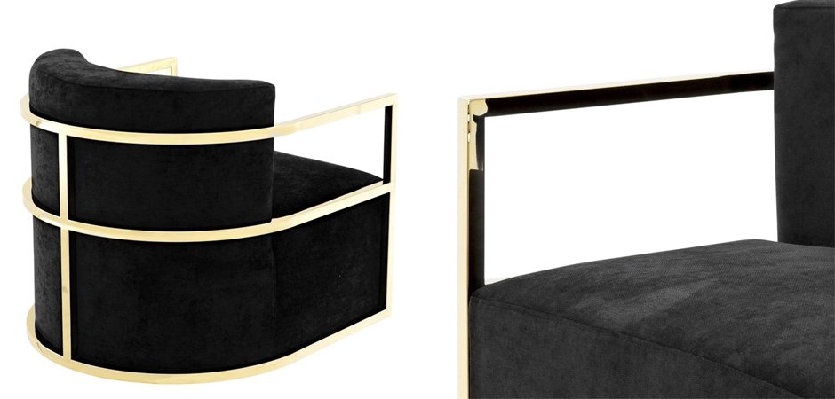 Кресло Eichholtz Chair Emilio Gold