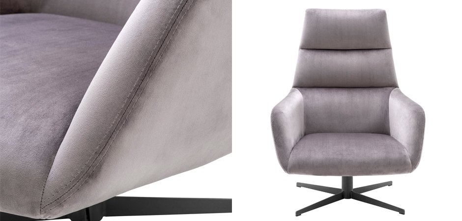 Кресло Eichholtz Swivel Chair & Ottoman Nautilus