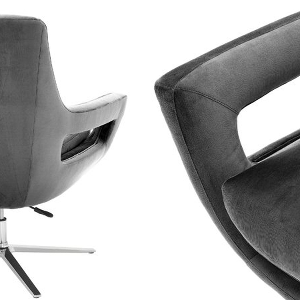Кресло Eichholtz Swivel Chair Flavio Grey