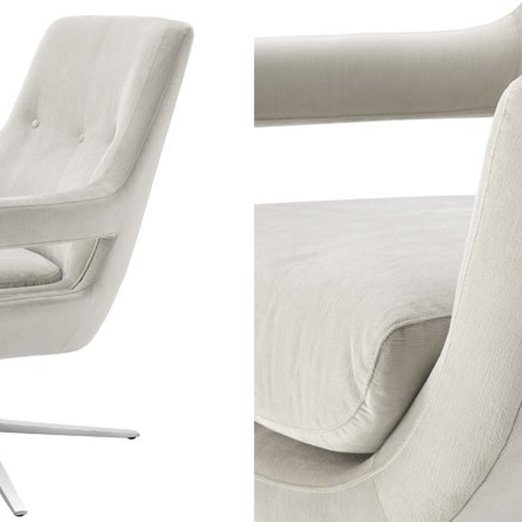 Кресло Eichholtz Swivel Chair Flavio Pebble Grey