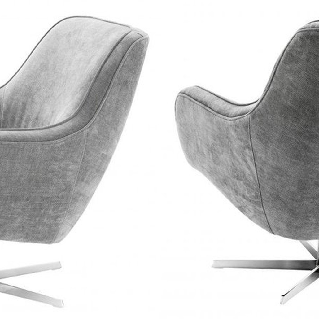 Кресло Eichholtz Swivel Chair Serena Grey