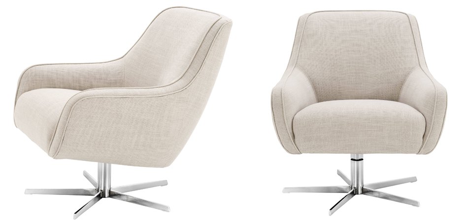 Кресло Eichholtz Swivel Chair Serena Natural