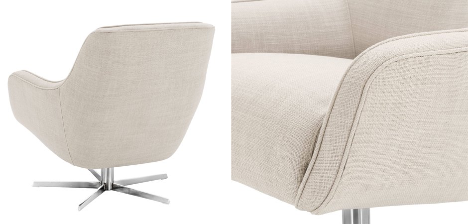 Кресло Eichholtz Swivel Chair Serena Natural