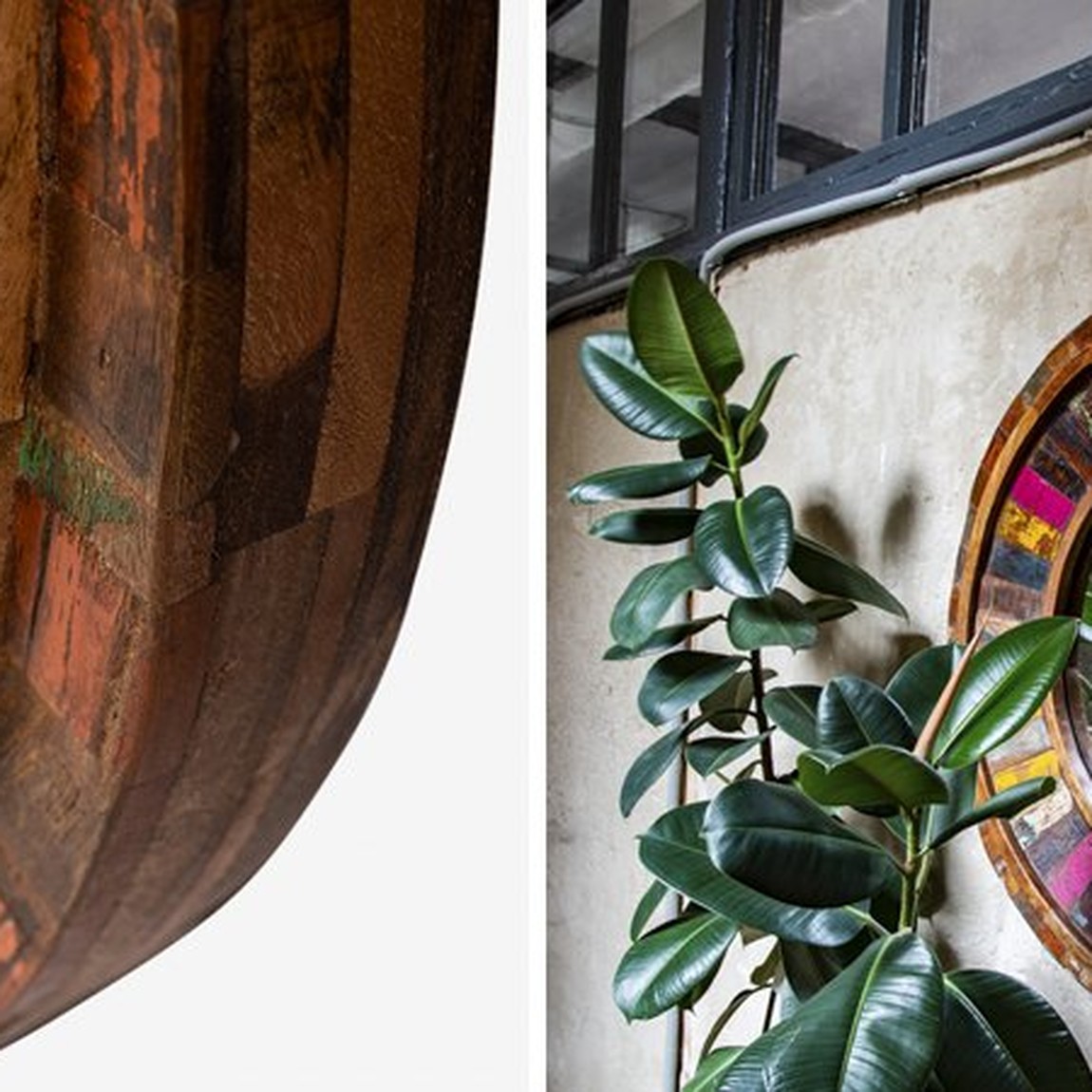 Зеркало Antique Wood Circle