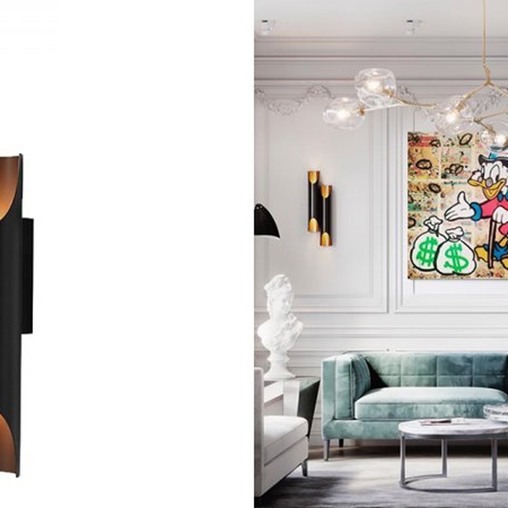 Бра Galliano Double by DELIGHTFULL Black