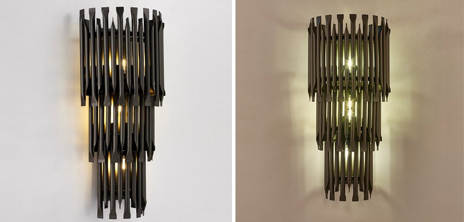 Бра MATHENY III WALL LAMP by DELIGHTFULL Black