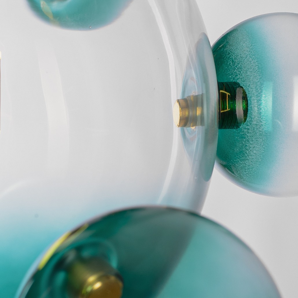 Подвесной светильник Suspension LED design BUBBLE LAMP AMBRE