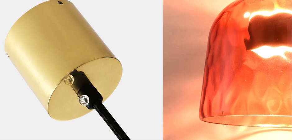 Серия подвесных светильников из цветного стекла CANDY Flauti