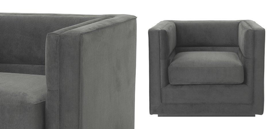 Кресло Eichholtz Сhair Adonia Anthracite