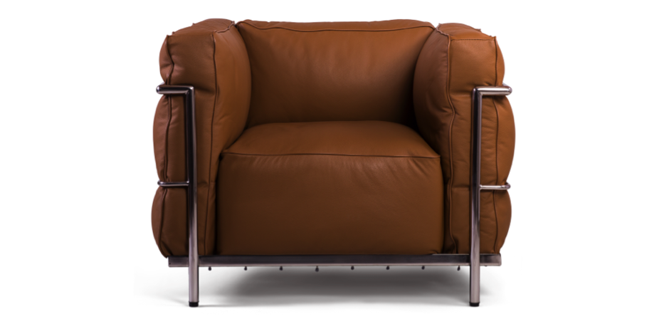 Кресло Le Corbusier LC3 brown