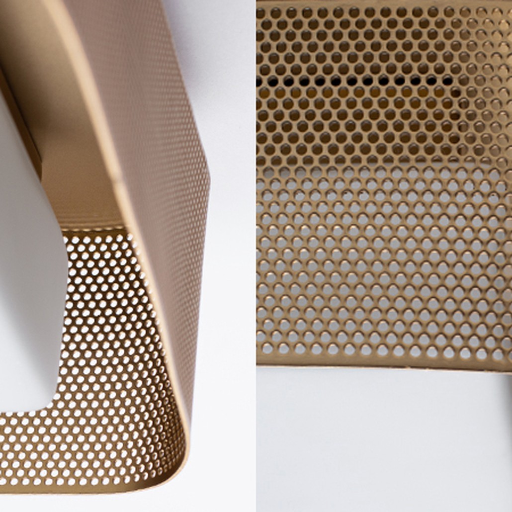 PRECISION Large Flush Mount Brass