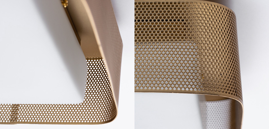 PRECISION Large Flush Mount Brass