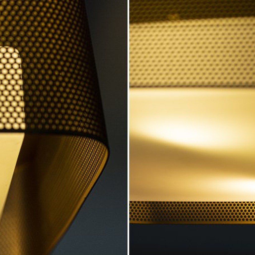 PRECISION Large Flush Mount Brass
