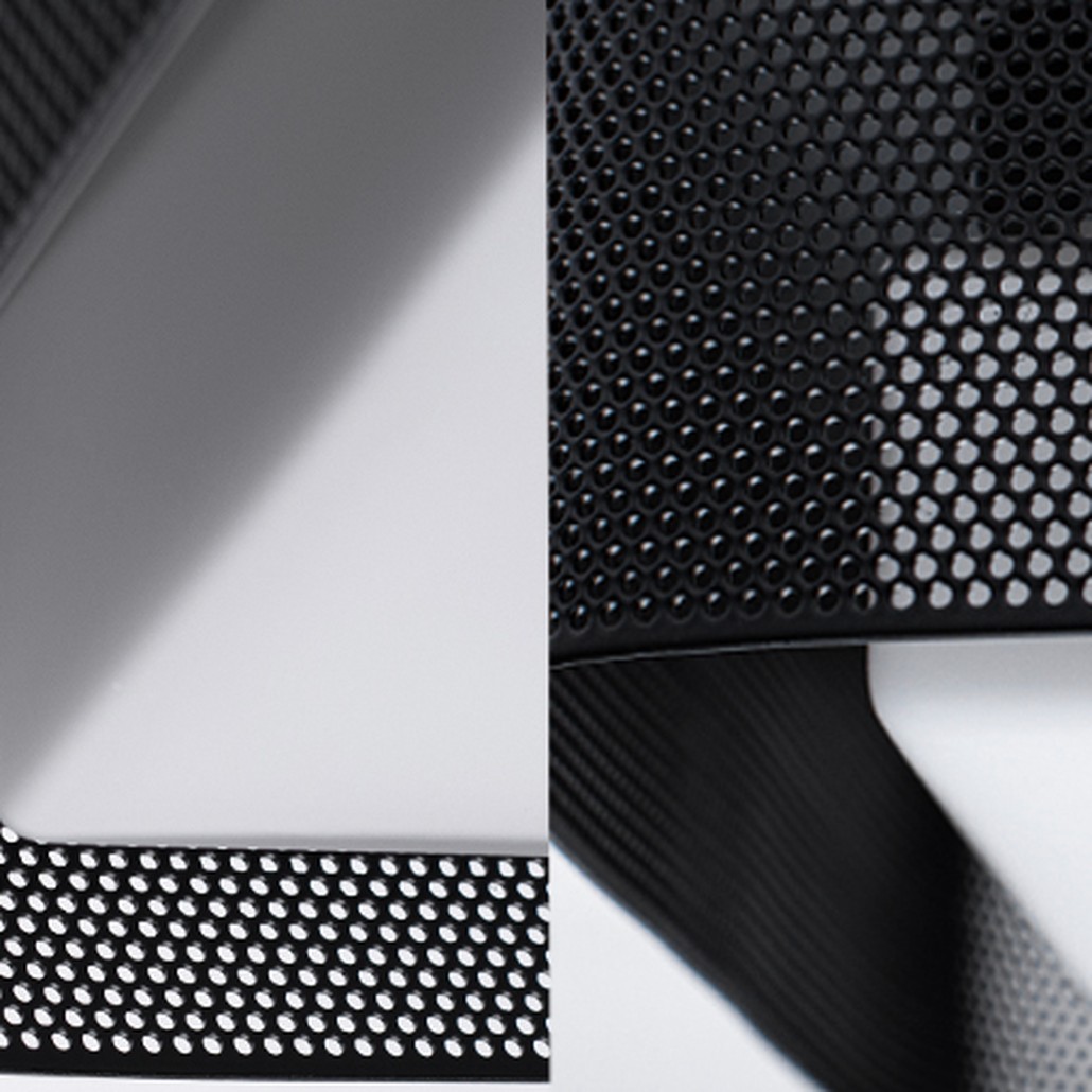 PRECISION Large Flush Mount Black