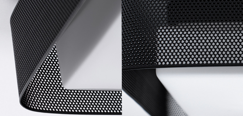 PRECISION Large Flush Mount Black