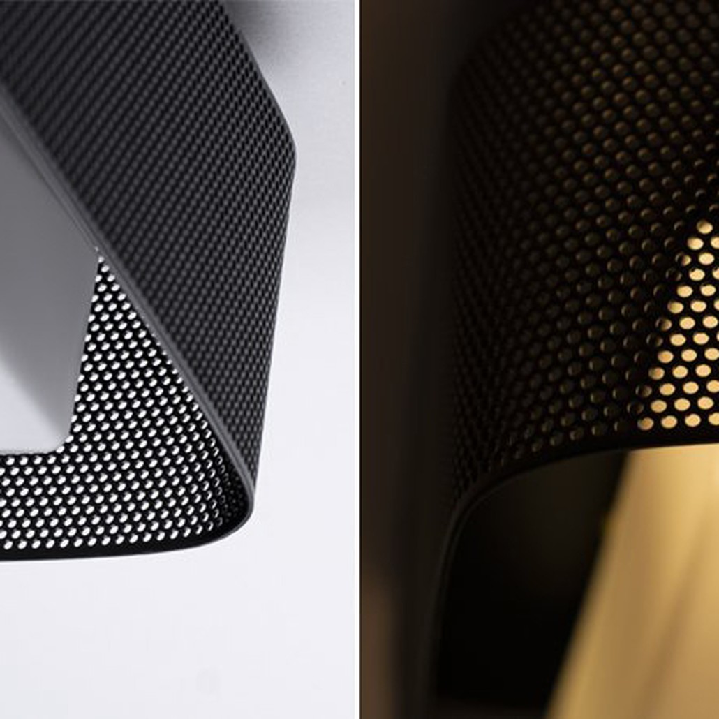PRECISION Large Flush Mount Black
