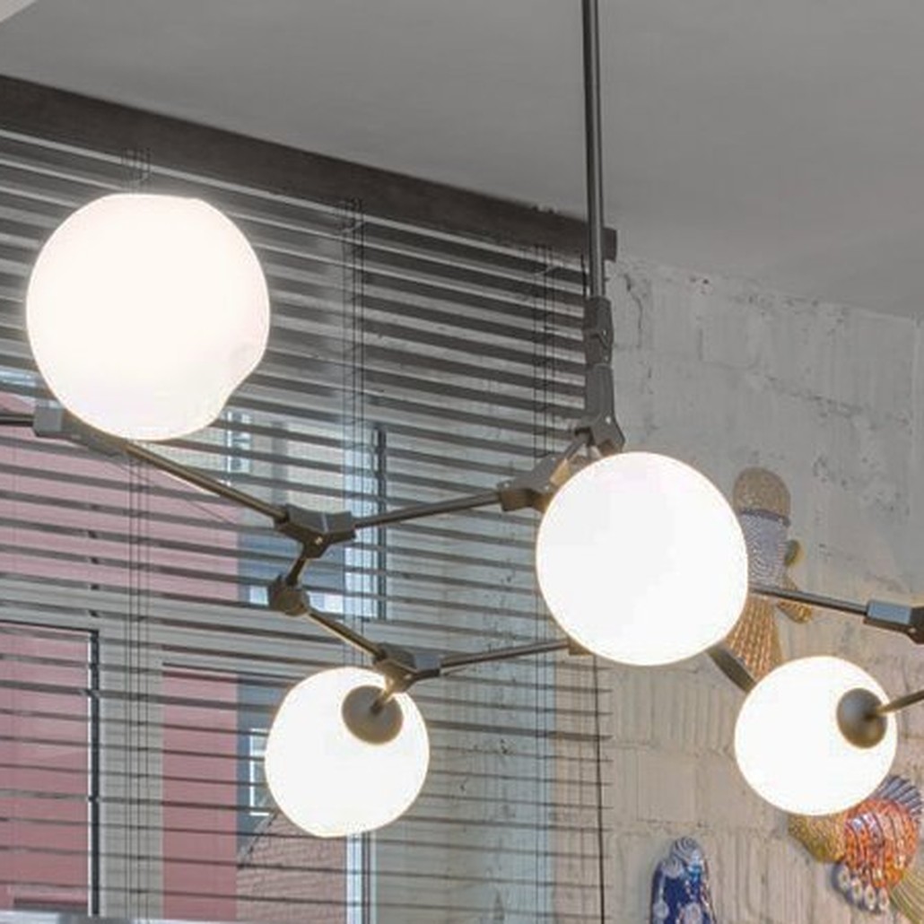 Люстра Сrumpled Bubble White Glass