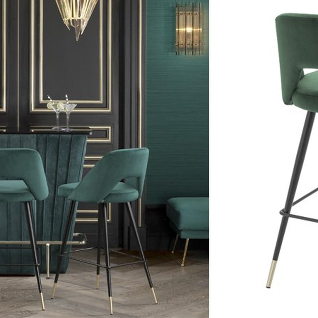 Барный стул Eichholtz Bar Stool Avorio Green