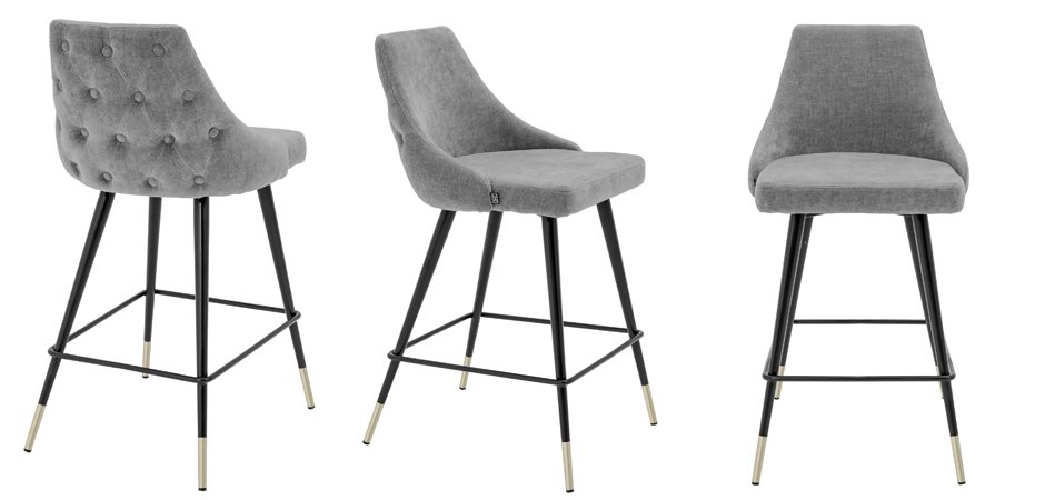 Полубарный стул Eichholtz Counter Stool Cedro Grey