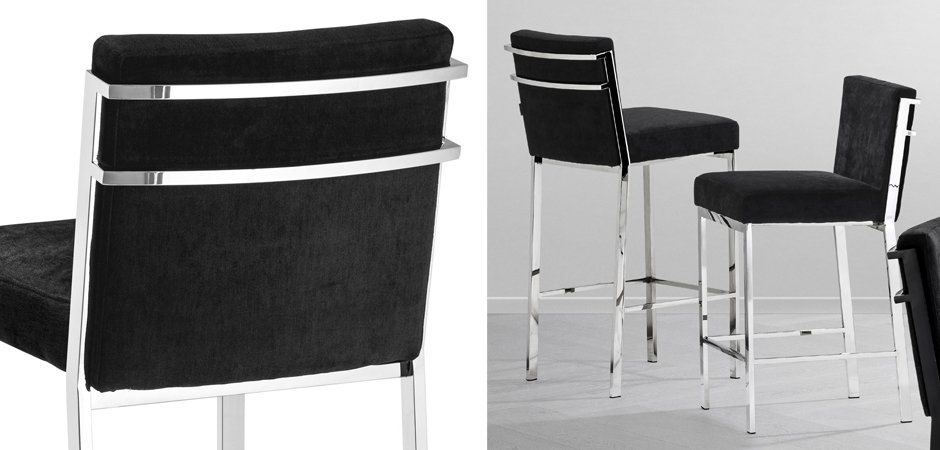 Барный стул Eichholtz Bar Stool Scott Steel