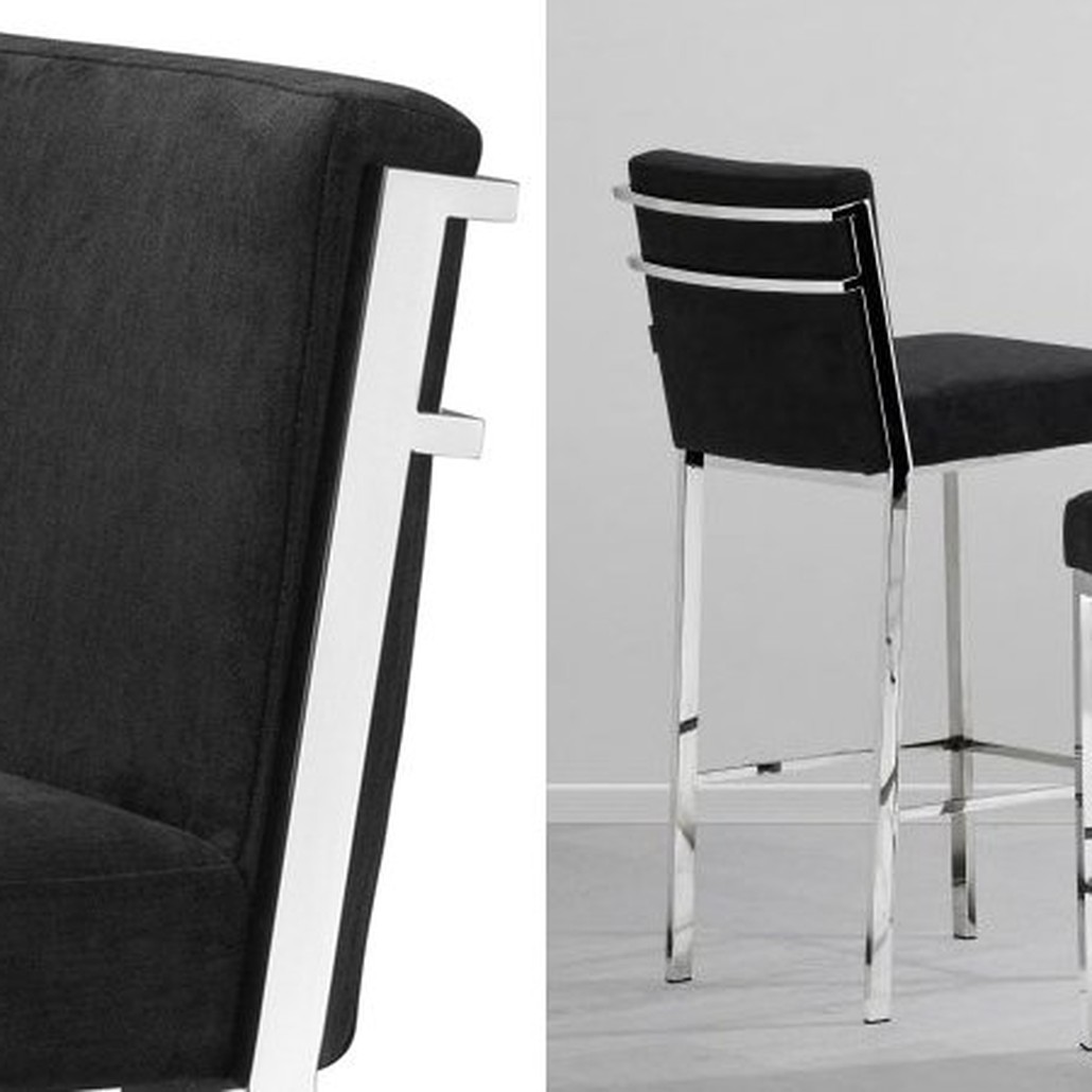Полубарный стул Eichholtz Counter Stool Scott Steel