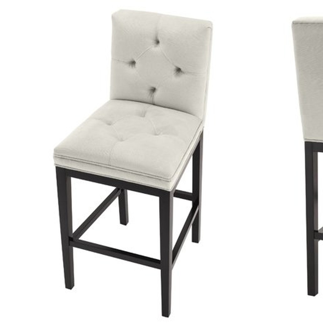 Барный стул Eichholtz Bar Stool Cesare Pebble grey
