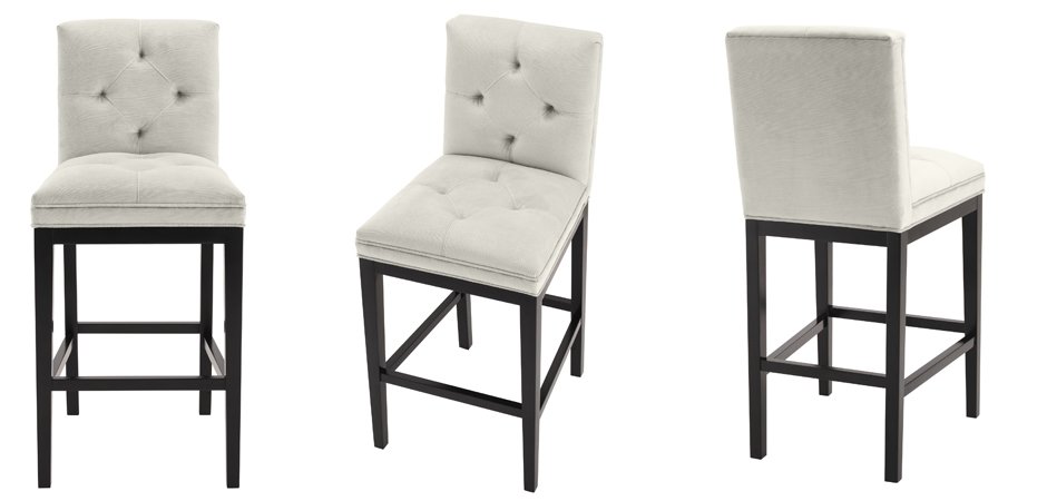 Барный стул Eichholtz Bar Stool Cesare Pebble grey