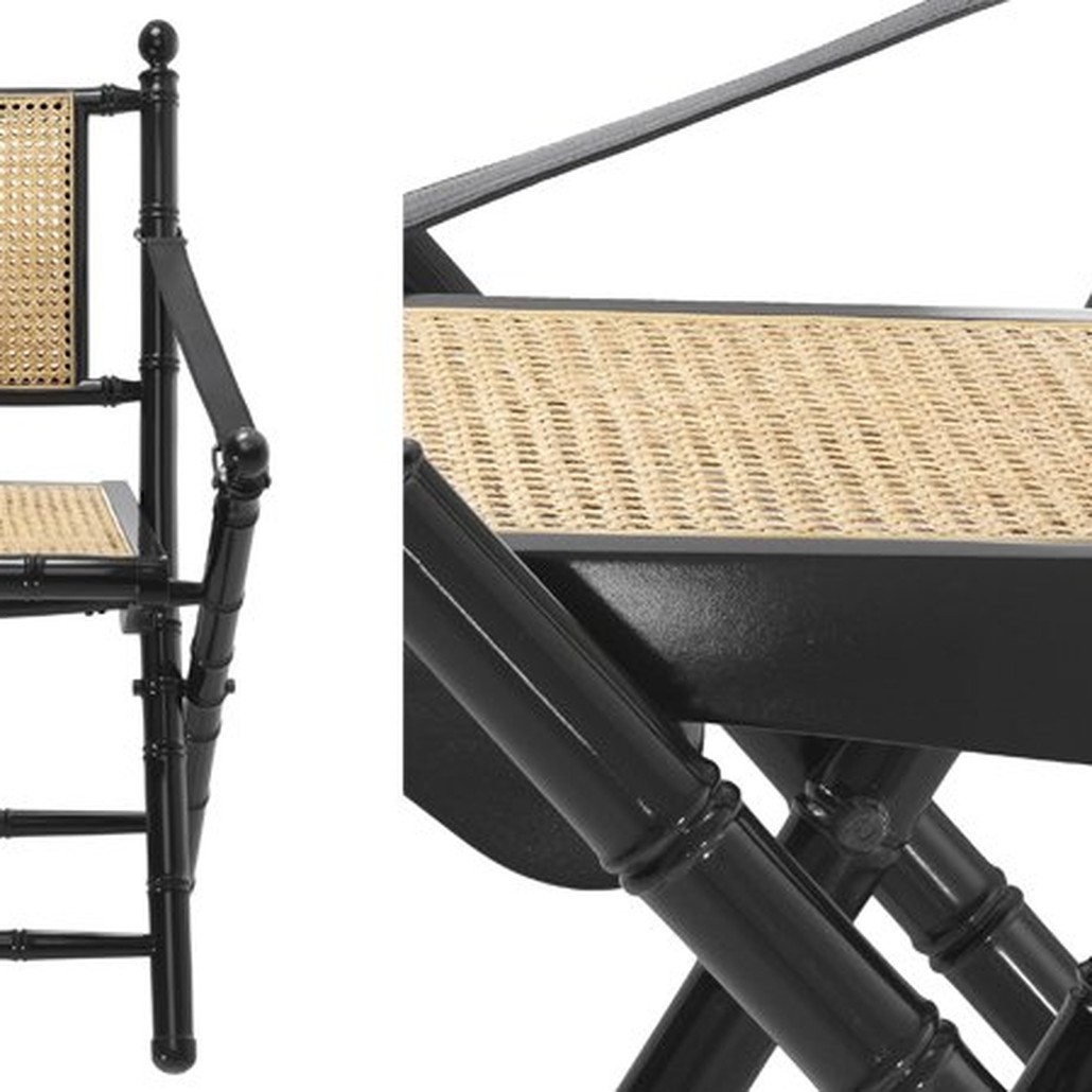 Стул Eichholtz Folding Chair Bolsena Black