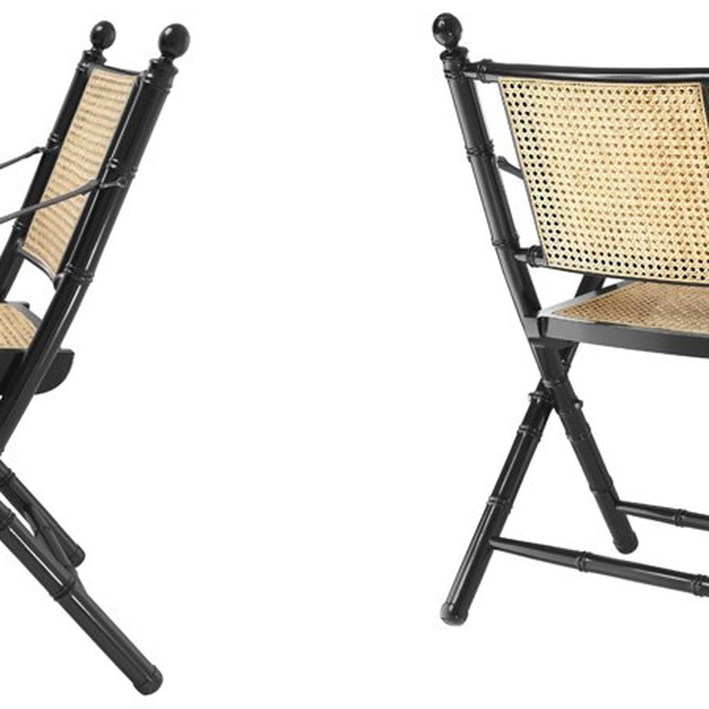 Стул Eichholtz Folding Chair Bolsena Black