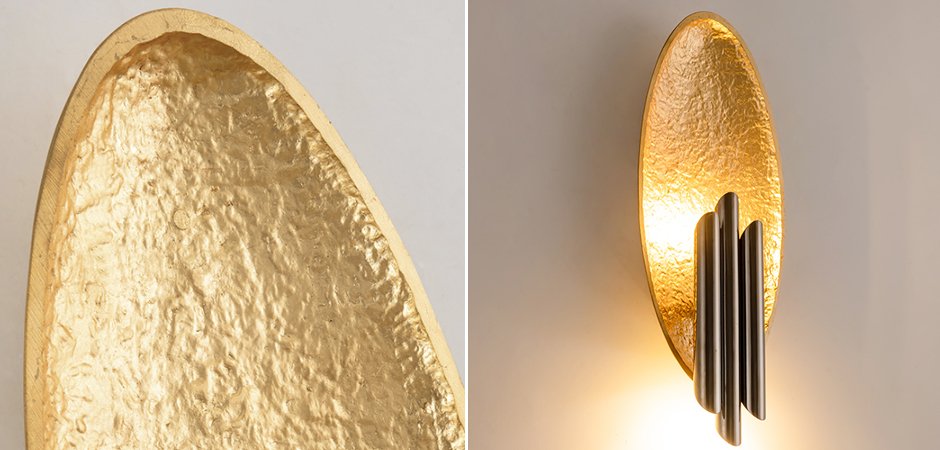 Бра Corrugation Gold