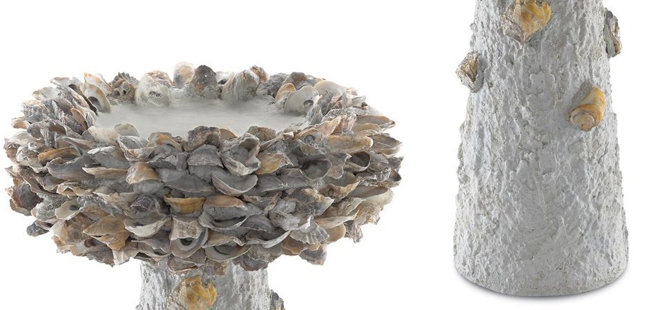 Приставной стол Oyster Shell Medium Bird Bath