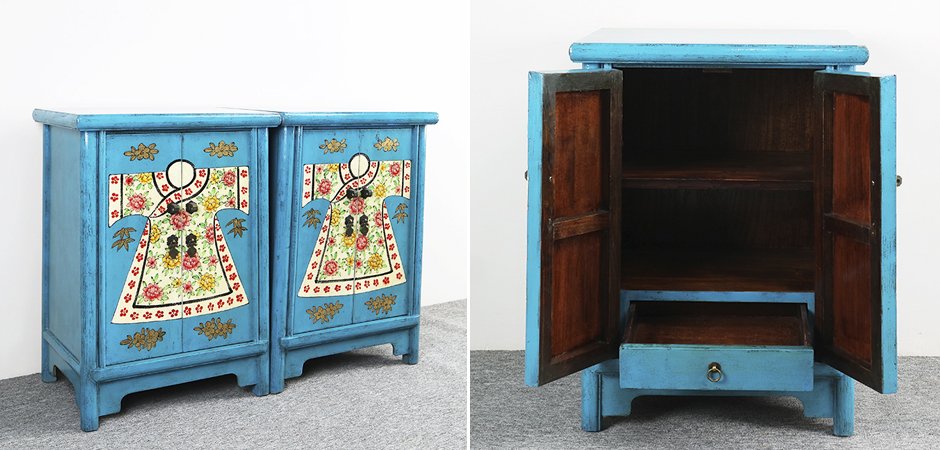 Тумба Chinese Pattern Blue