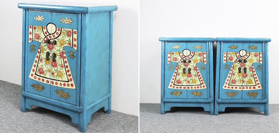 Тумба Chinese Pattern Blue