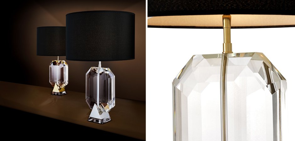 Настольная лампа Eichholtz Table Lamp Emerald Gold & Black