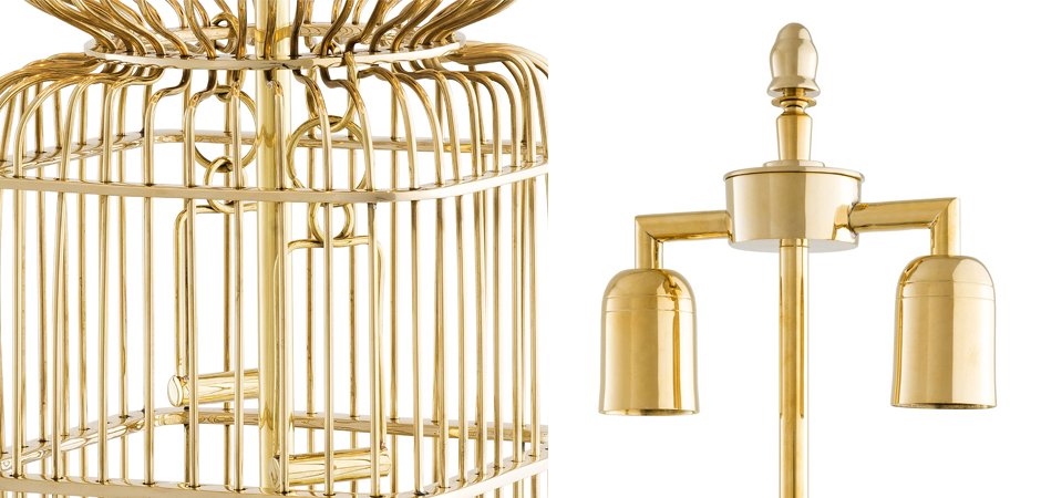 Настольная лампа Eichholtz Table Lamp La Cage Brass