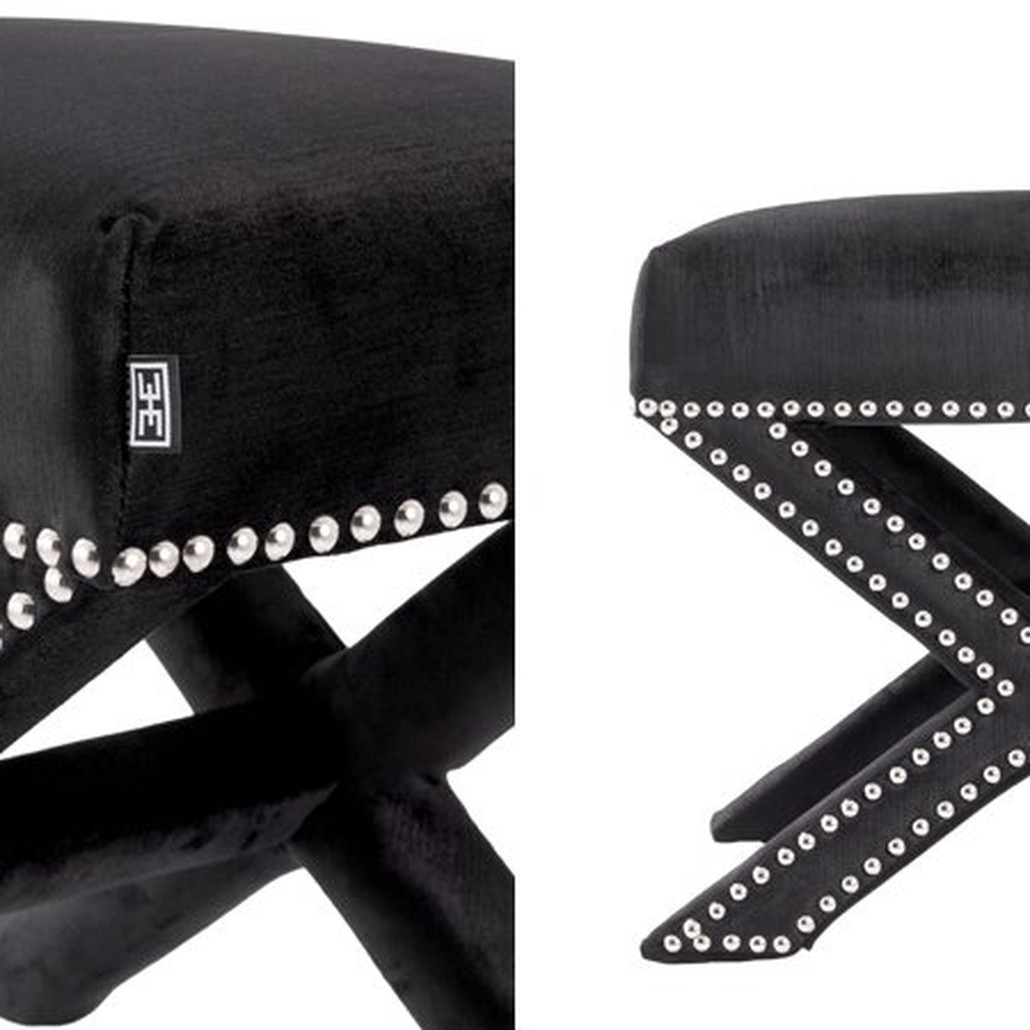 Оттоманка Eichholtz Stool Perugia Black