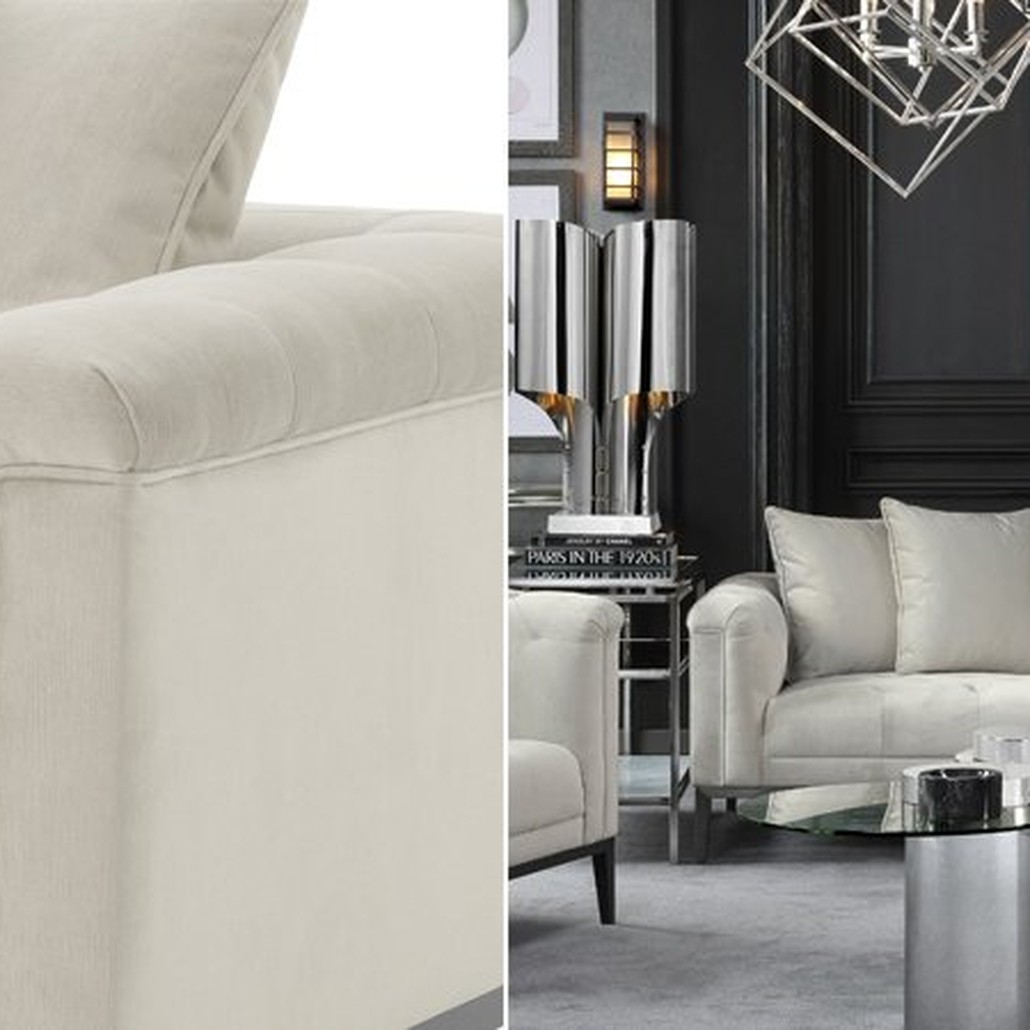 Кушетка Eichholtz Lounge Sofa Cesare Left Pebble grey