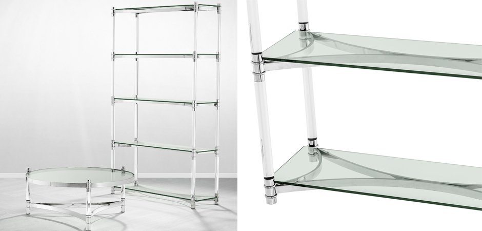 Стеллаж Eichholtz Cabinet Trento Stainless Steel