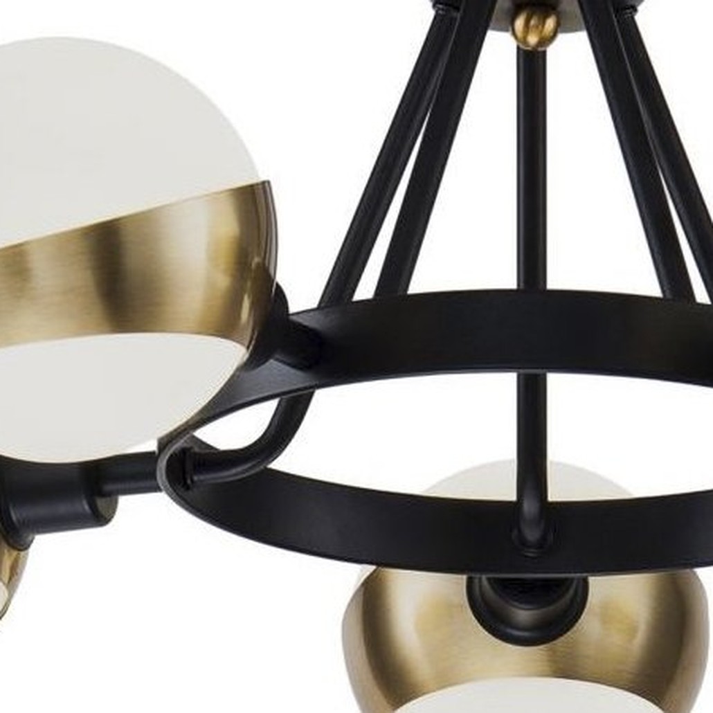 Люстра Hold Ball Brass Chandelier 5