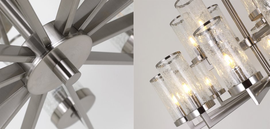 Люстра LIAISON TWO-TIER Chandelier 18 Silver