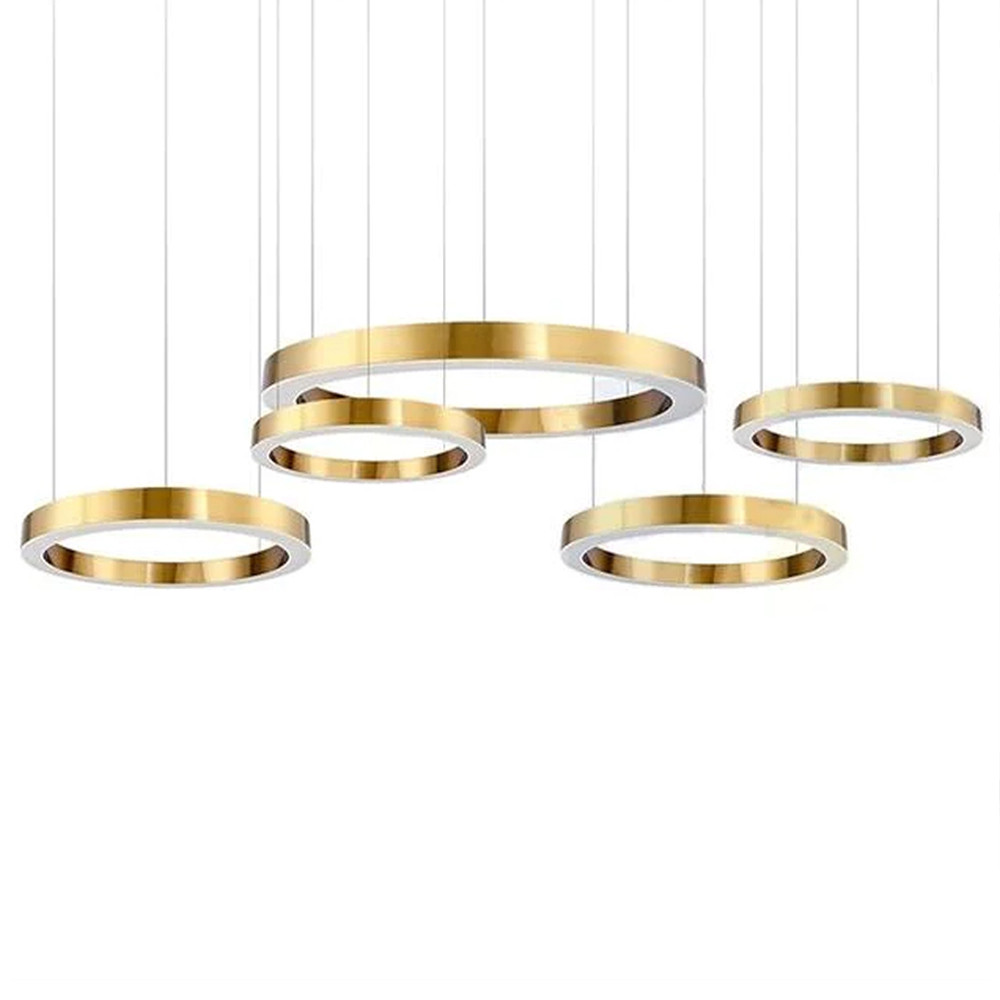 Люстра Light Ring Horizontal Латунь