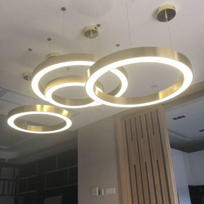Люстра Light Ring Horizontal Латунь