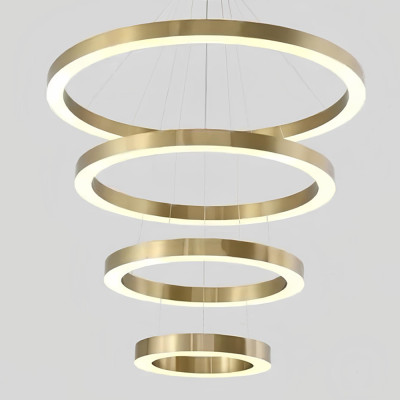 Люстра Light Ring Vertical Латунь