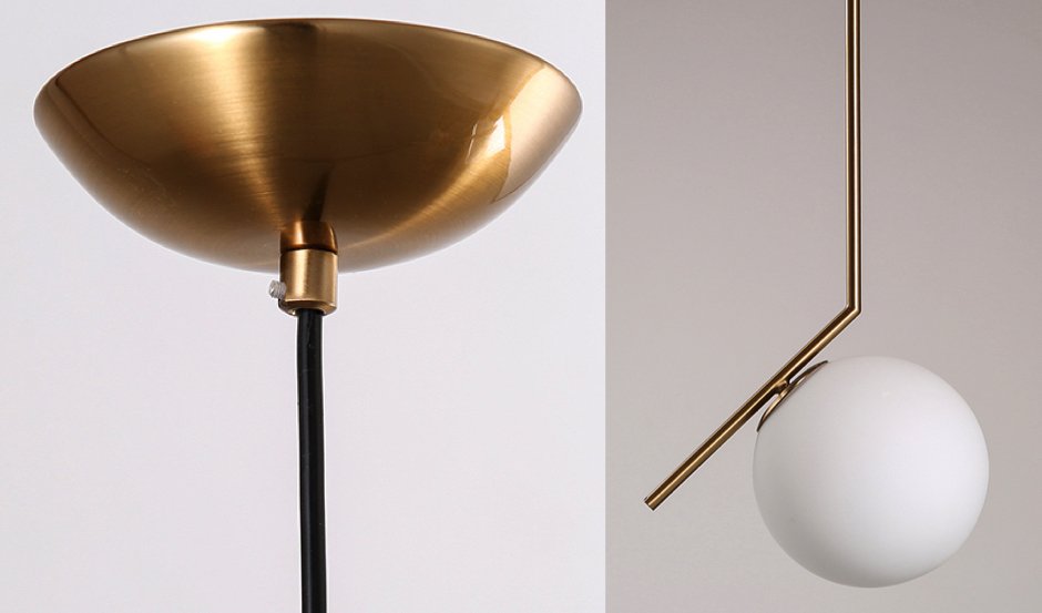 Светильник Flos IC Lighting Pendant brass Family