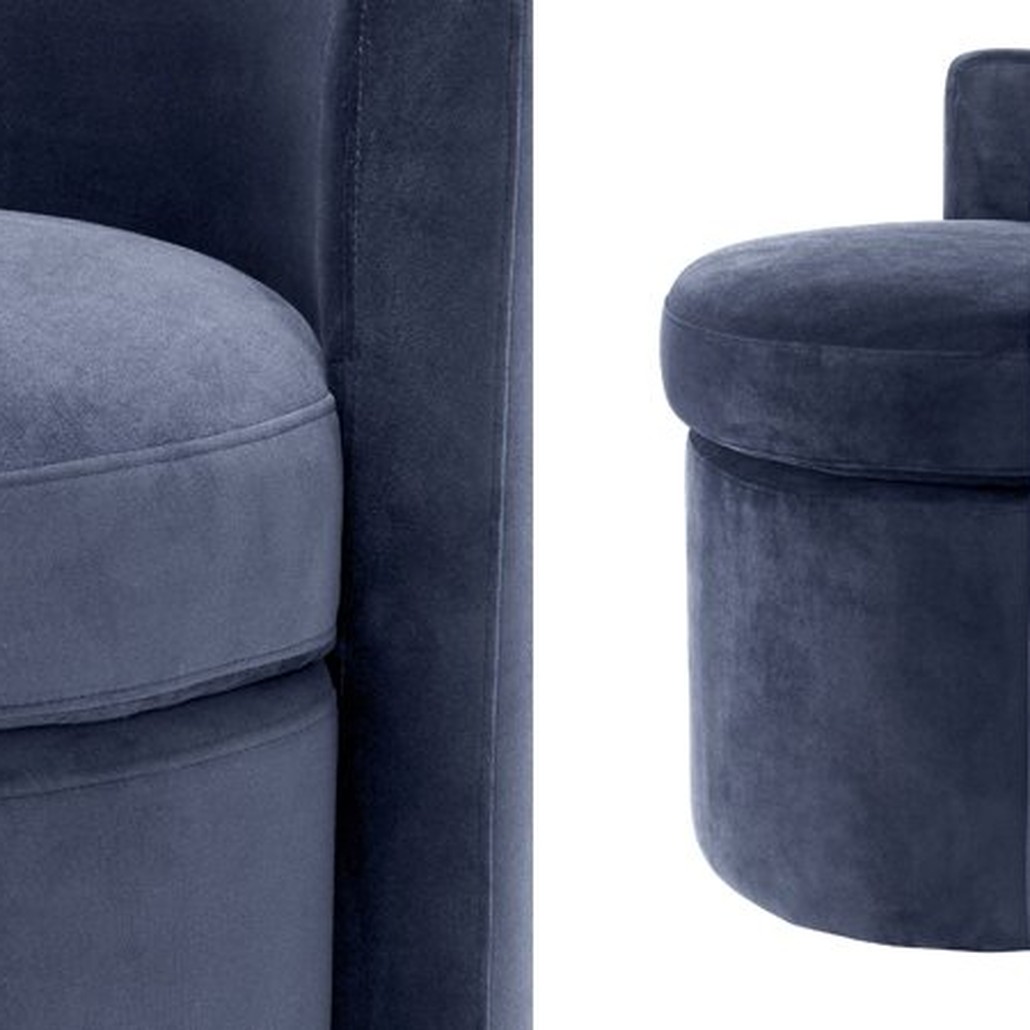 Кресло Eichholtz Stool Arcadia midnight blue