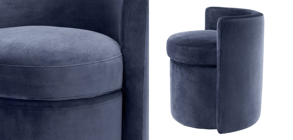 Кресло Eichholtz Stool Arcadia midnight blue