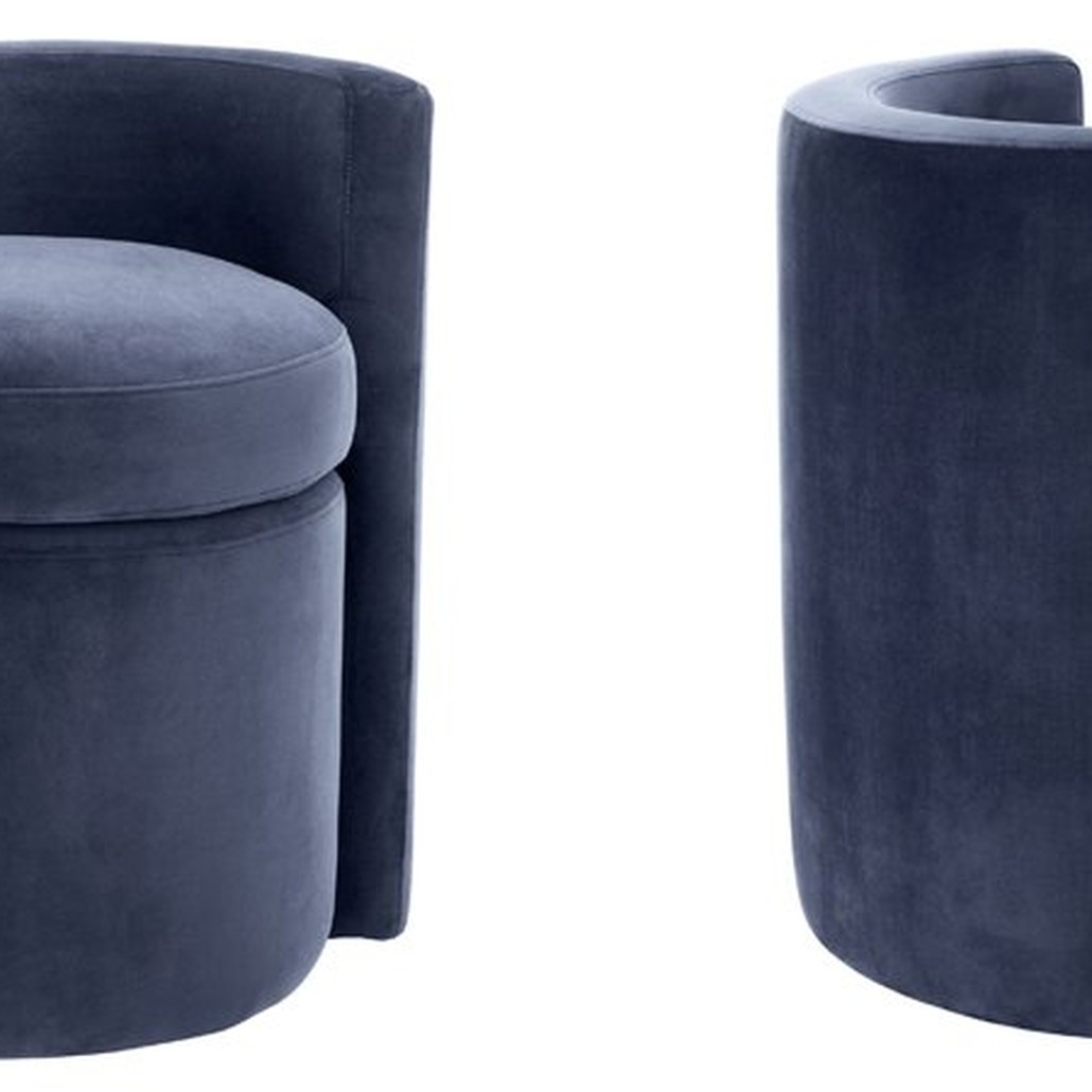 Кресло Eichholtz Stool Arcadia midnight blue