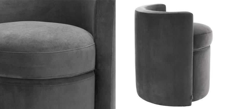 Кресло Eichholtz Stool Arcadia dark grey
